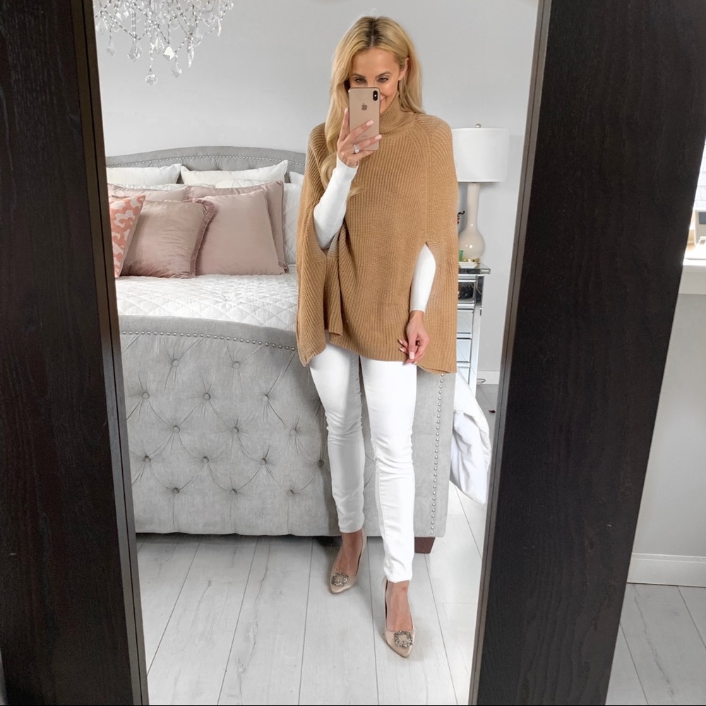 Camel Cloak Turtleneck Sweater - Picture 7 of 8